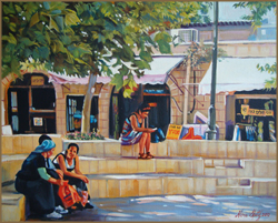 Ladies' Timeout, Jerusalem (40.6 X 50.8 cm)