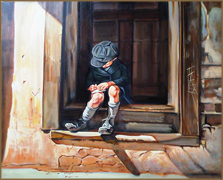 Studious Boy (50.8x61.0 cm)