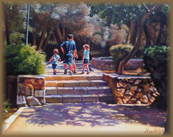 Summer Stroll, Jerusalem (40.6 X 50.8 cm)