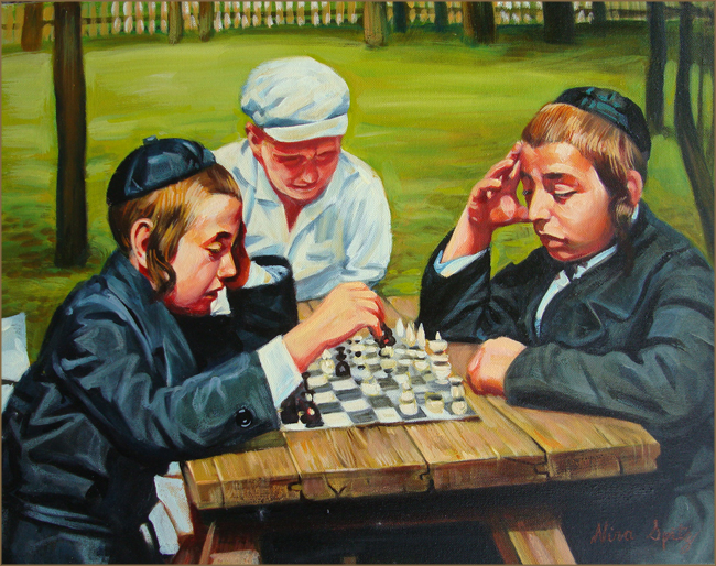 The Chess Players (40.6x50.8 cm)