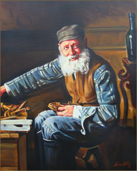 The Polish Shoe Maker (40.6x50.8 cm)