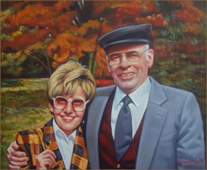 Mr. & Mrs. J. Klein (50.8x61.0 cm)